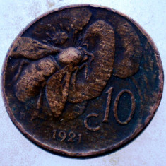 7.608 ITALIA VITTORIO EMANUELE III 10 CENTESIMI 1921 R