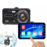 Camera Auto Dubla Fata si Spate ,TSS-JT672, 1080P FHD, Ecran 4&quot; Touch Screen