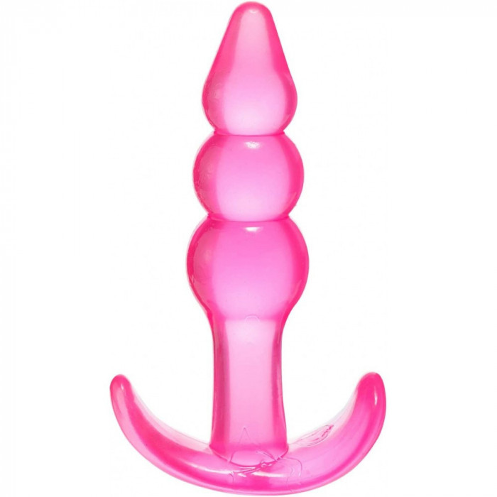 Dildo anal Jelly Anchor 3 Balls Pink