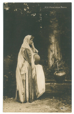3465 - Regina MARIA, Queen MARY, Regale, Romania - old postcard - used - 1914 foto