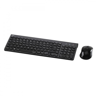 Kit wireless tastatura + mouse Hama Trento, Layout RO, Negru foto
