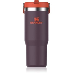 Stanley IceFlow&trade; Flip Straw Tumbler sticlă inoxidabilă pentru apă Plum 890 ml