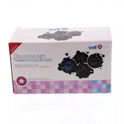 Ghirlanda luminoasa 100 LED-uri rosii cu jocuri de lumini WELL foto