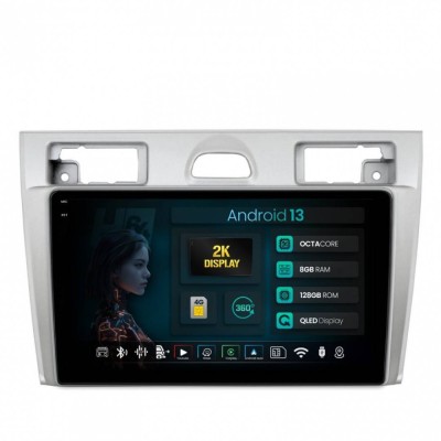 Navigatie 2K Ford Fiesta (2002-2008) 8GB RAM Android 13 Octacore Slot Sim 4G DSP GPS Wi-FI Carplay Android Auto USB Bluetooth Waze Touchscreen 9.5 Inc foto
