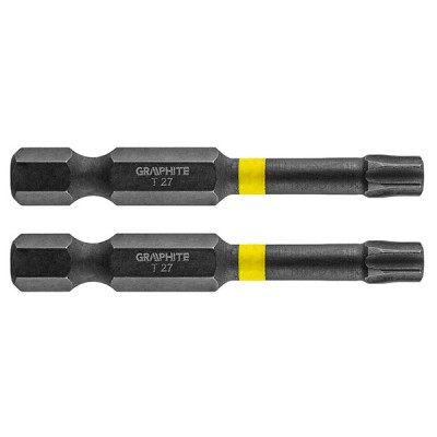 Set biti de impact TX27X50mm 1/4&amp;quot; 2buc. GRAPHITE 56H527 HardWork ToolsRange foto