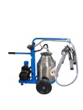 Cumpara ieftin Aparat de muls vaci EMT BLUE, un bidon inox 25 litri, un post