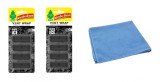 Odorizant auto Wunder- Baum Vent 2 Pack Black Ice si Laveta Microfibra, WUNDER-BAUM&reg;