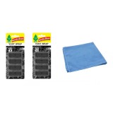 Odorizant auto Wunder- Baum Vent 2 Pack Black Ice si Laveta Microfibra