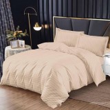 Cumpara ieftin Lenjerie Damasc cu elastic 180x200 Bright V7 Bej deschis (Finet)