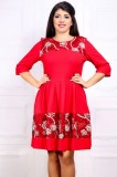 Rochie De Ocazie Venda Rosu - 40Marimea