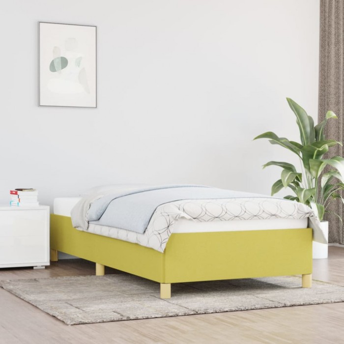 vidaXL Cadru de pat, verde, 80x200 cm, material textil 347124