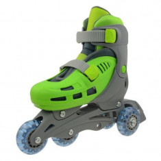 Role reglabile Triskate DHS, marimea S, 31-34, PVC, Verde/Gri foto