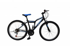 Bicicleta MTB TEC Strong , culoare Negru/Albastru, roata 26&amp;quot;, OtelPB Cod:202636000007 foto