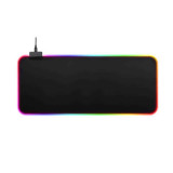 Mousepad Gaming Edman cu Iluminare Led RGB King Size 90x40 cm Negru