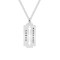 Louis - Colier personalizat dog tag si lama decupata din argint 925