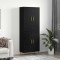 vidaXL Bufet Stejar negru 69.5 x 34 x 180 cm Lemn compozit 3394580