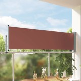 vidaXL Copertină laterală retractabilă de terasă, maro, 80 x 300 cm 48361