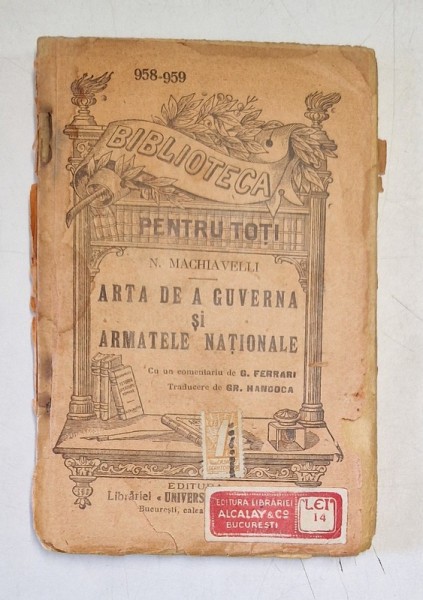 ARTA DE A GUVERNA SI ARMATELE NATIONALE * COTOR LIPIT CU SCOTCH