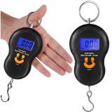 Cantar digital cu carlig Ruhhy 50 kg, portabil, cu ecran LCD iluminat