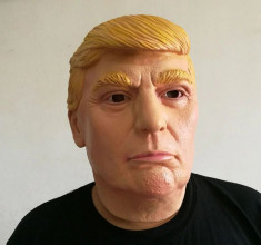 Masca latex presedinte american Donald Trump petrecere Halloween bal +CADOU! foto