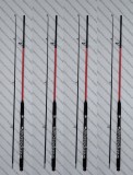 SET 4 Lansete EASTSHARK fibra sticla plina 2,40metri pentru pescuit la dunare 100-250gr
