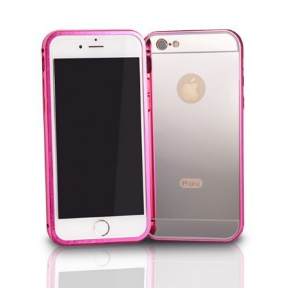 Husa Bumper Aluminiu cu capac Samsung Galaxy S5 Pink