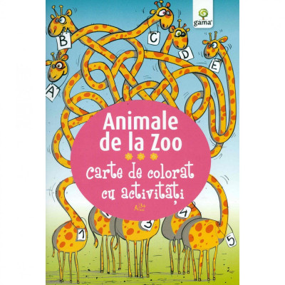 Animale De La Zoo - Carte De Colorat Cu Activitati 3 Ani+ foto