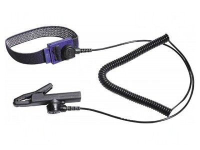 Brățară ESD Albastră 2,4m 4mm foto