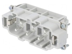 Conector dreptunghiular tată 400V 41A 6 pini