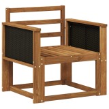 vidaXL Canapea Medie pentru Exterior Lemn Solid de Acacia natural 3438818