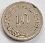 Singapore, 10 Cents 1968