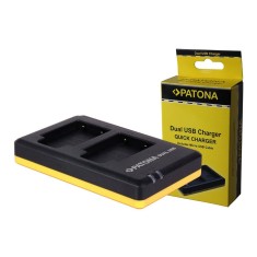 Patona Dual incarcator pentru Olympus Li40B, Li-40B incl. Micro-USB cabel