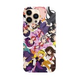 Husa compatibila cu Apple iPhone 13 Mini model Bakemonogatari, Silicon, TPU, Viceversa, Transparent, Carcasa
