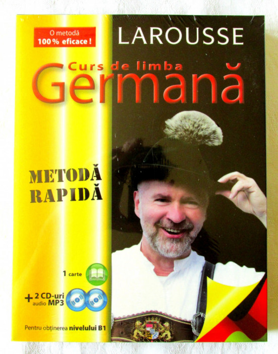 &quot;Curs de limba germana LAROUSSE. Metoda rapida&quot;, Carte + 2 CD-uri, 2019