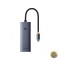 Hub USB-C Baseus UltraJoy 4 x USB-A 3.0 Gri B0005280A813-03
