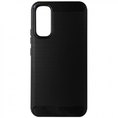 Husa tip capac spate Carbon silicon neagra pentru Samsung Galaxy A34 5G foto