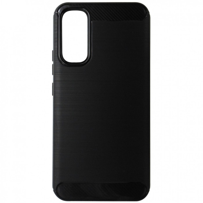 Husa tip capac spate Carbon silicon neagra pentru Samsung Galaxy A34 5G