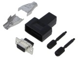 Conector D-Sub mamă drept negru UNC 4-40 TE Connectivity AMPLIMITE