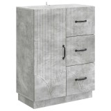 vidaXL Bufet cu sertar Gri Beton 66 x 34,5 x 87 cm Lemn prelucrat 895318