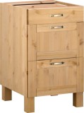 Corp bucatarie Alby, 50 cm latime, trei sertare , lemn masiv