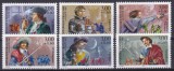 DB1 Franta Personaje Literatura D&#039;artagnan Pardaillan Cocosatul Cyrano 6 v. MNH, Nestampilat