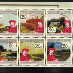 GUINEEA 2009 - Picturi, Daubigny / colita+bloc MNH (2 img)