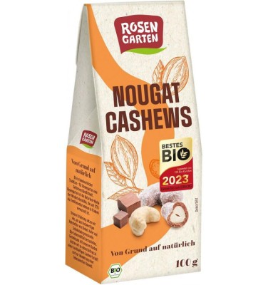 Caju Glazurat cu Ciocolata cu Lapte si Nougat Eco 100 grame Rosen Garten foto