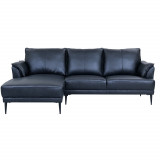 L-Shape Sofa Soul Black Left