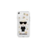 Husa iPhone 7/8/SE2020/SE2022 Karl Lagerfeld Ikonik Flower Transparent