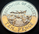 Cumpara ieftin Moneda exotica 10 PENCE - JERSEY, anul 2010 * cod 4327, Europa