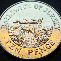Moneda exotica 10 PENCE - JERSEY, anul 2010 * cod 4327