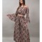 COMPLEU PANTALONI SI TOP CROP CU MANECA LUNGA VERONICA Roz S-M