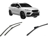Cumpara ieftin Set 3 stergatoare CUPRA ATECA (KH7, KHP, KBP) din 2018-2023, pentru parbriz si luneta fata si spate auto, Bosch Aerotwin-Aerotwin, din cauciuc silicon