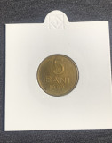 Moneda 5 bani 1957 RPR